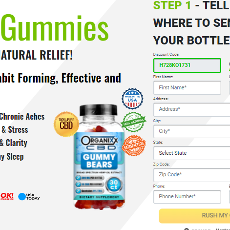 Organixx CBD Gummies